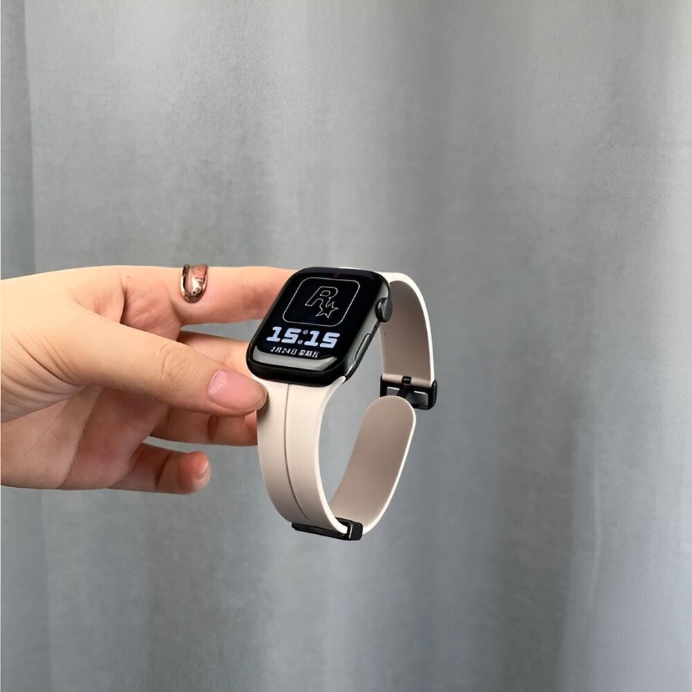 Apple Watch Band Waterproof Magnetic Adjustable Stylish Strap Watch Band Stone